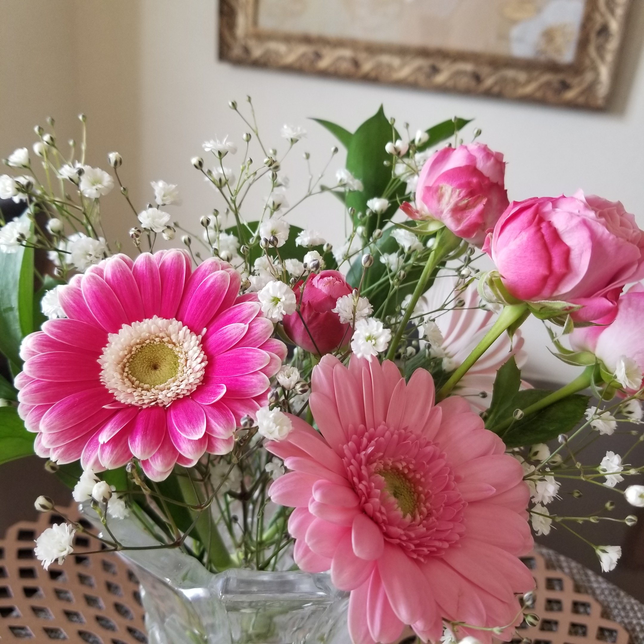 スーパーの花