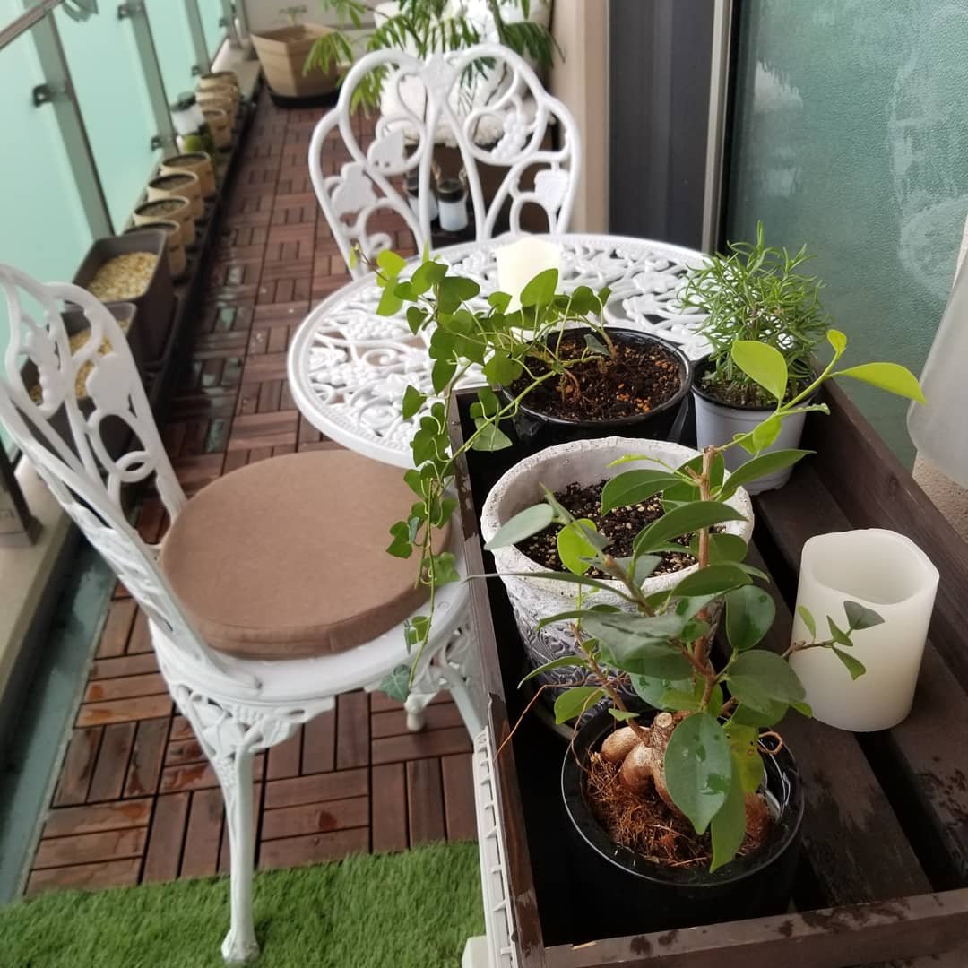 ベランダカフェテーブル